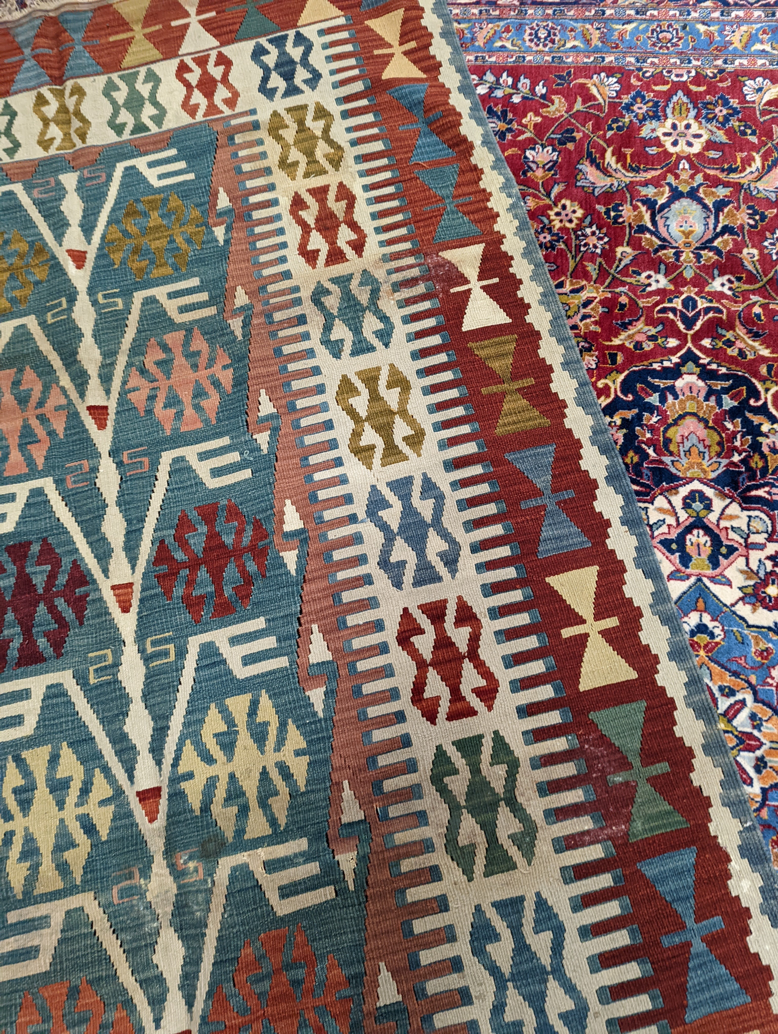 A Soumak Kelim carpet, approx. 240 x 140cm